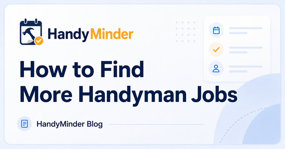 How to Find More Handyman Jobs
