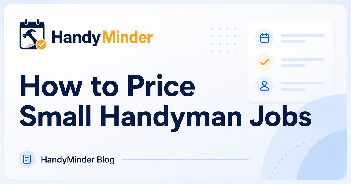 How to Price Small Handyman Jobs